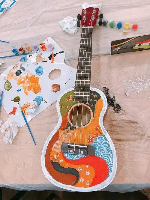 创意团建活动亲子会员沙龙彩绘尤克里里diy豆瓣