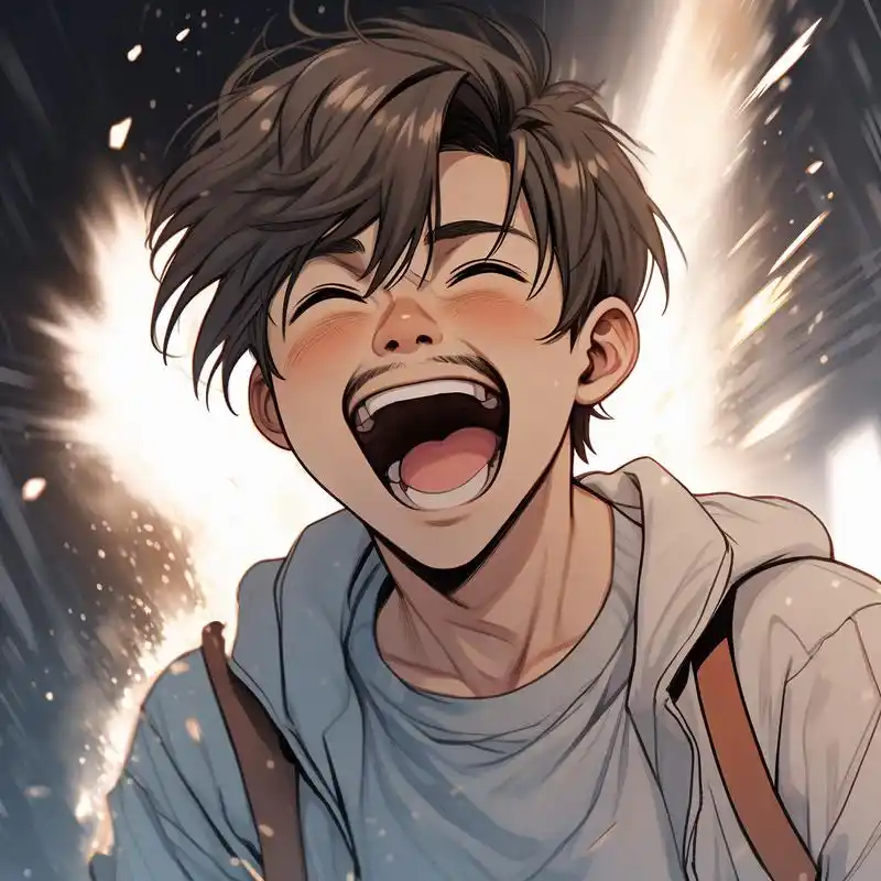 恶搞头像男生逗比09开怀大笑的样子