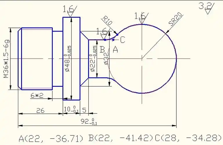 数控车床编程求助. 有图的 就下图.那位师傅可以帮忙编个程序. 导程2.