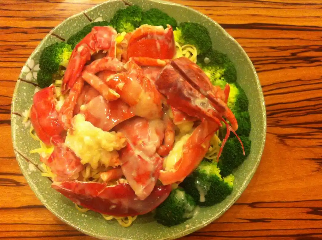 警长分享之粟米白汁龙虾伊面