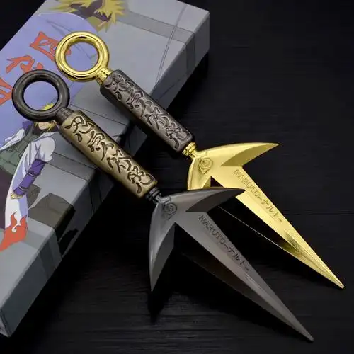 火影忍者武器模型道具四代目飞雷神苦无动漫卡牌