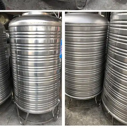 304不锈钢水箱家用1吨卧式储水罐蓄水桶屋顶太阳能水塔储水箱虎雀2吨