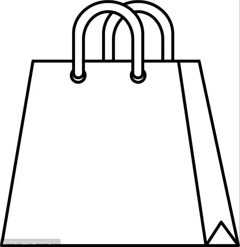 购物袋孤立图标