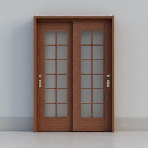 骊住木门-室内门-blb双拉门-dd黑胡桃色