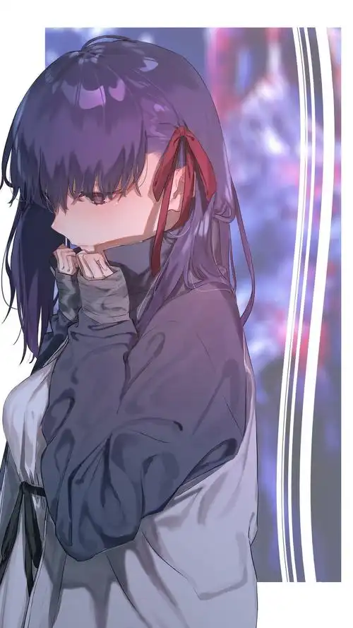 清新甜美动漫美女手机壁纸