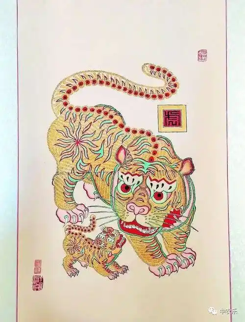 壬寅虎年到年画迎新春