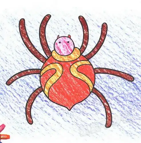 蜘蛛简笔画图片蜘蛛简笔画图解蜘蛛简笔画涂色图片可爱的蜘蛛简笔画