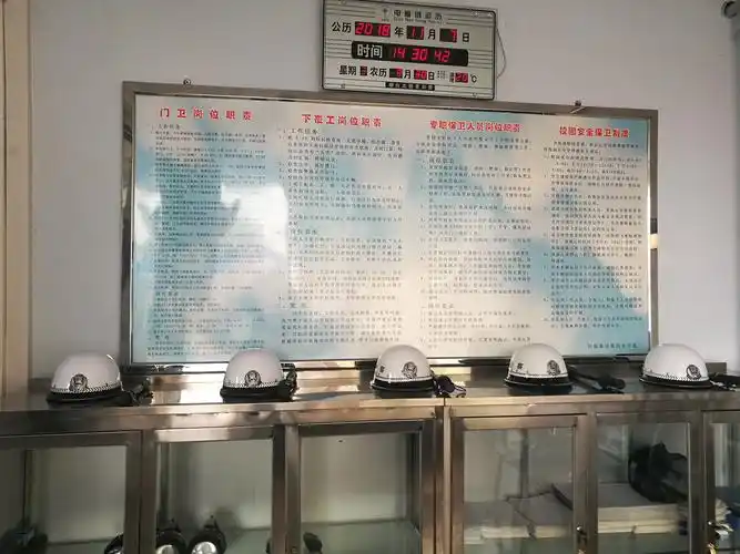 校园安全无小事.安保职责岗位制度上墙,安全意识责任意识入心.