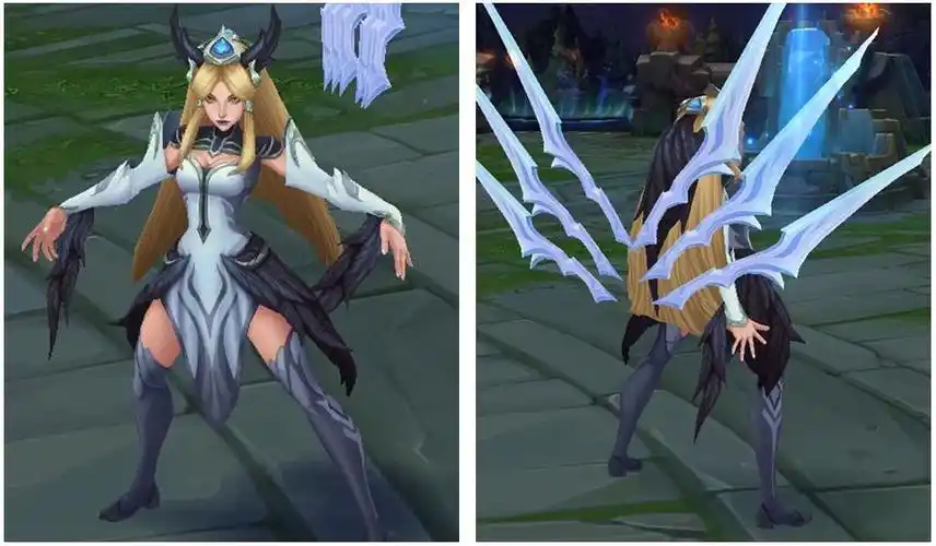 的装束,我觉得这样处理就是为了要凸显这款刀妹更多自然元素的恶魔