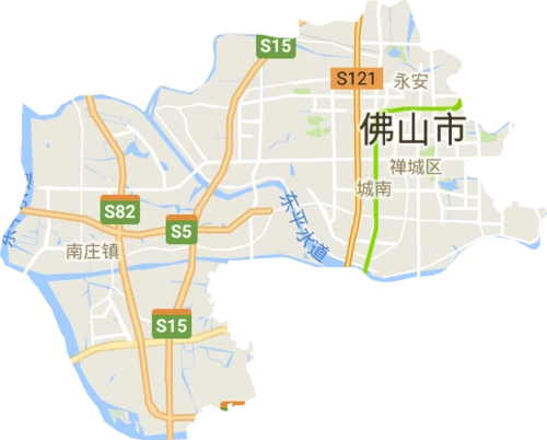禅城区电子地图高清版大图