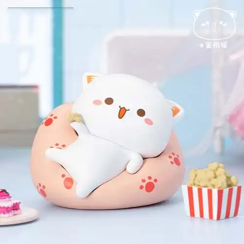 正品蜜桃猫盲盒2代先行系列桌面摆件卡通手办潮玩盲盒