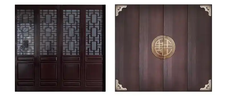 中式车库门的传统元素_装饰件