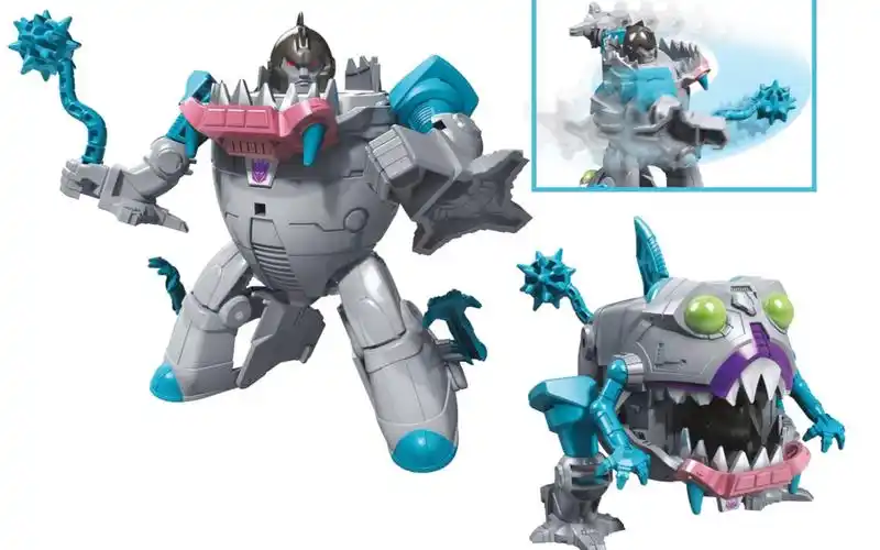 变形金刚 塞伯志 cyberverse 勇士级 鲨鱼精 gnaw,ham-man视频评测