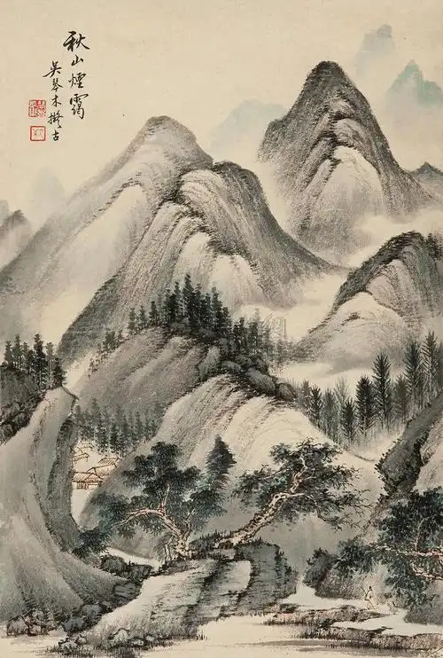 吴琴木山水作品 - wangchangzhengb - wangchangzhengb的博客