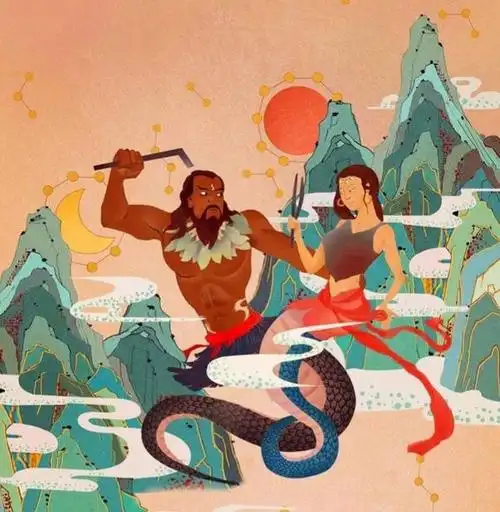 为何伏羲,女娲,盘古的形象都是人首蛇身