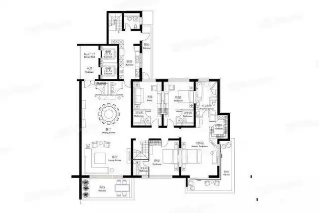 2019年5月,汤臣一品共成交3套.3套都是767㎡复式房型.