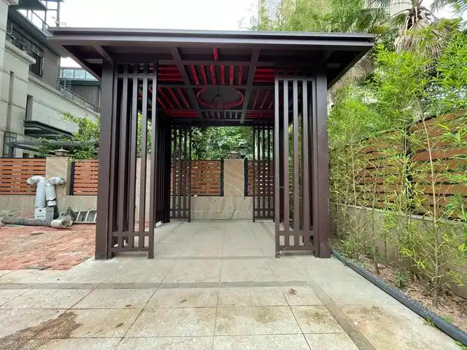 海口市秀英区新中式庭院凉亭设计_海南悦民凉亭