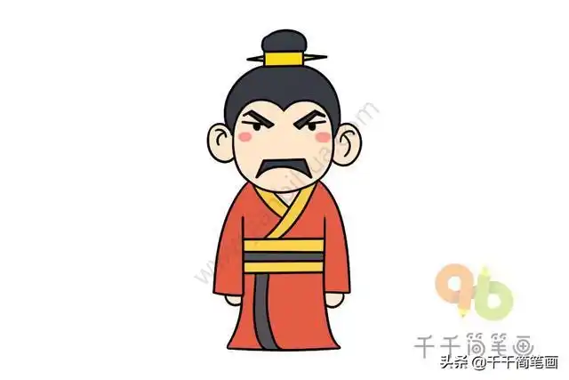 人物简笔画:寥寥几笔方可让三国演义中的人物重现江湖!