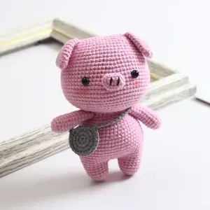 制作毛线钩针礼物情侣diy包手工玩偶编织送教程材料娃娃