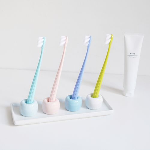 牙刷给力gelivable小巧成人软毛小头4支装男女家庭牙刷