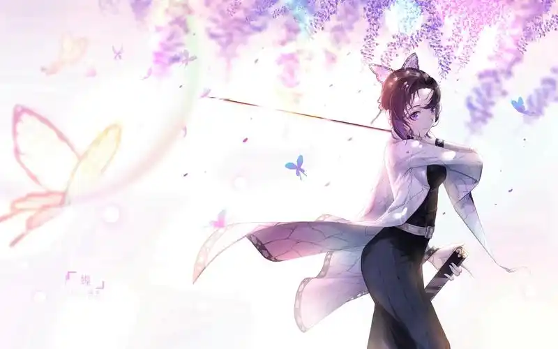 动漫鬼灭之刃蝴蝶忍高清桌面壁纸