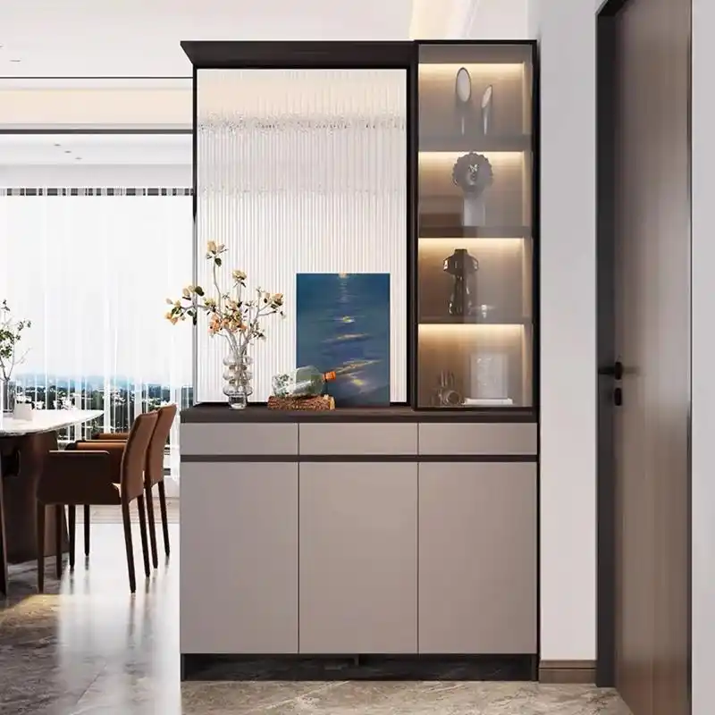 进门鞋柜玄关柜入户隔断柜现代简约客厅入户门间厅柜屏风酒柜.#家具