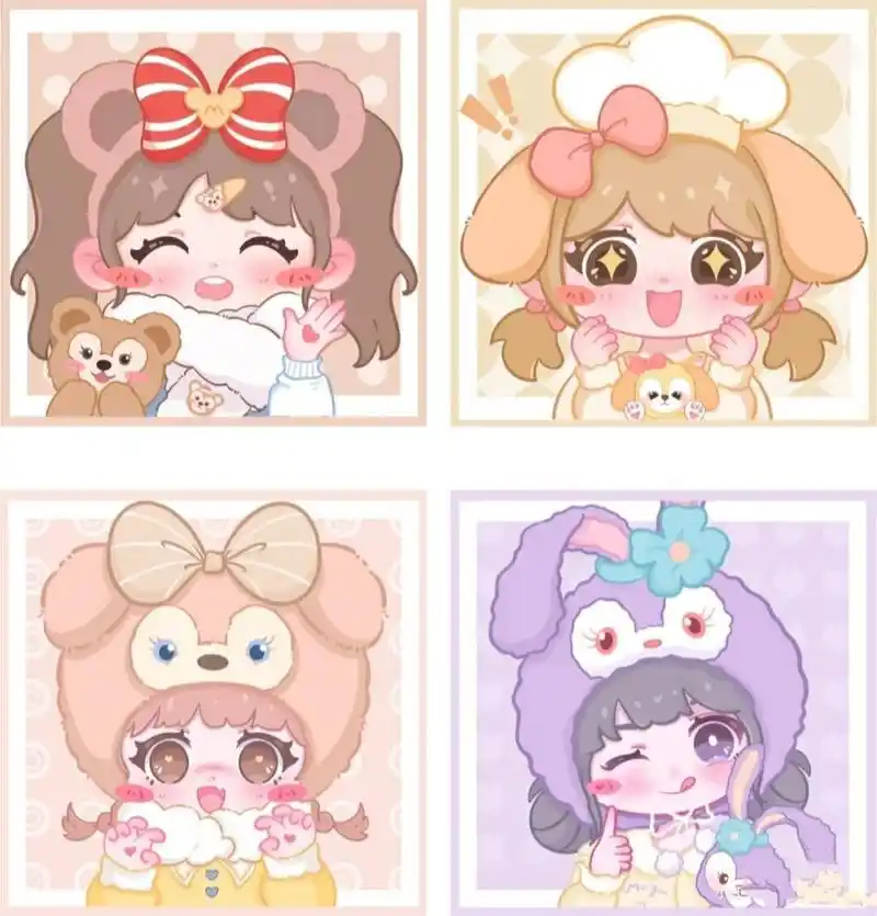 网红女明星卡通头像