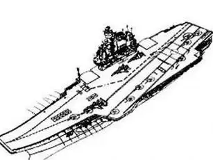 辽宁舰简笔画带颜色