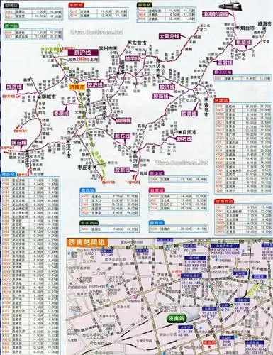 地图库 交通地图 铁路线路图 >> 山东省铁路交通地图栏目导航:2020年