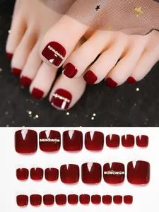 可穿戴美甲穿戴式红色