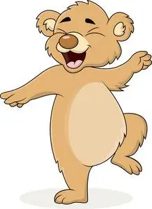 舞蹈卡通动物熊图片