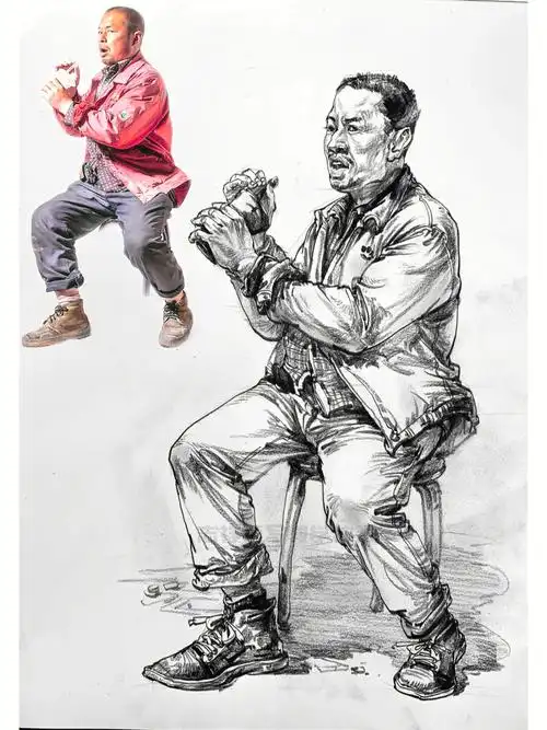 速写60天挑战赛  #速写人物  #速写人间万象  #美术生  #美术生的