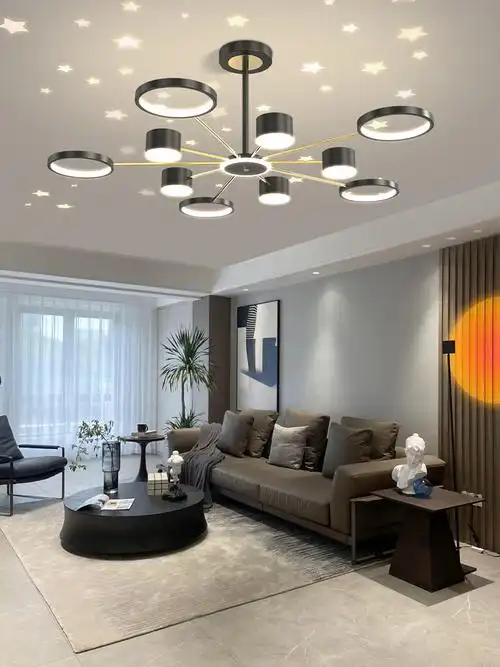 灯具客厅灯简约现代大气2021年新款高档餐厅大厅创意个性北欧吊灯轻奢