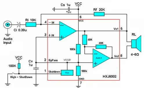 求一个5v电源功放电路