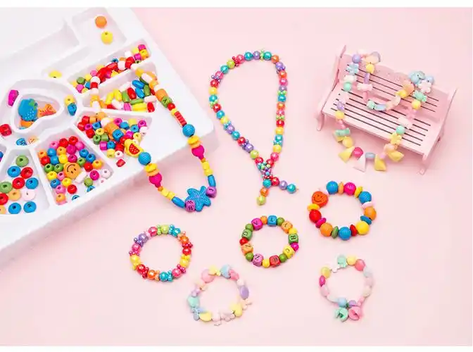 神奇魔法百变手链 儿童百变手链魔法串串珠手工制作diy项链变形宠物