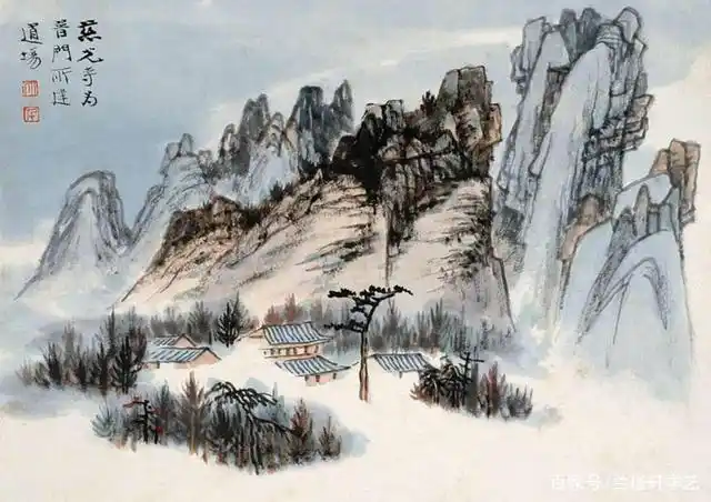 首都博物馆藏张大千山水册页