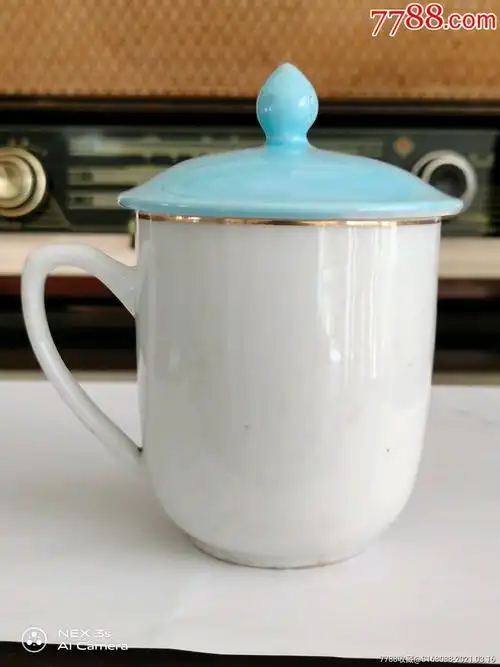 文革时期六七十年代怀旧古董老物件迎客松印花老茶杯老瓷器老式杯文革