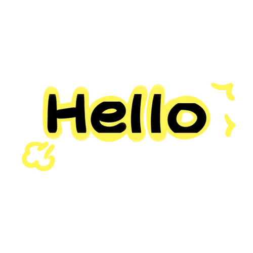卡通字体hello图片