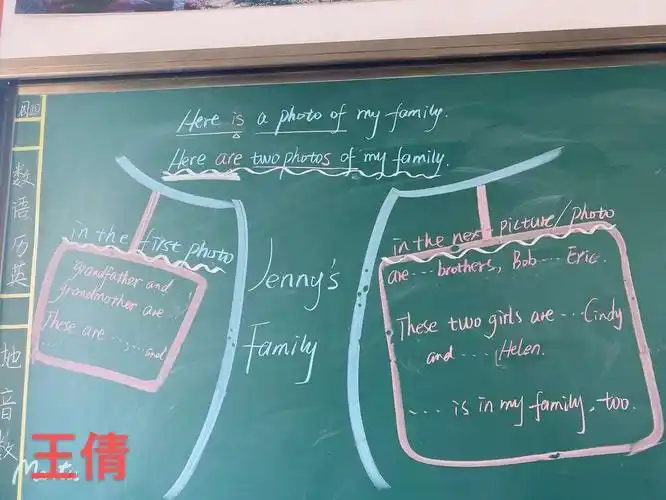 一支粉笔一黑板,一笔一划总关情--济水一中英语组板书设计展示