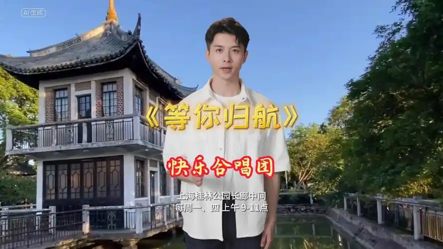 上海桂林公园快乐合唱团曲目《等你归航》