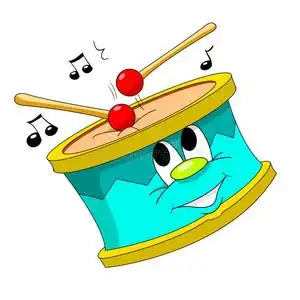 鼓鼓与鼓槌岩组鼓手手鼓或海洋, 复古雕刻套鼓文书用棍棒在白色背景上