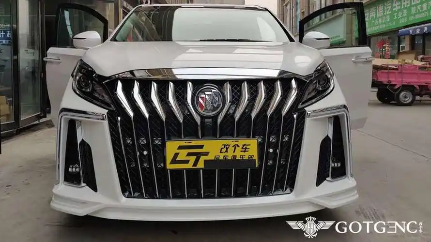 改个车:别克gl8前脸改装雅典娜大包围,男人的霸气侧漏
