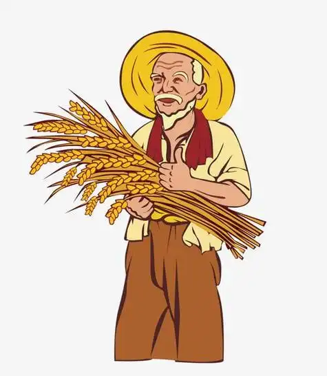 农民简笔画彩色人物