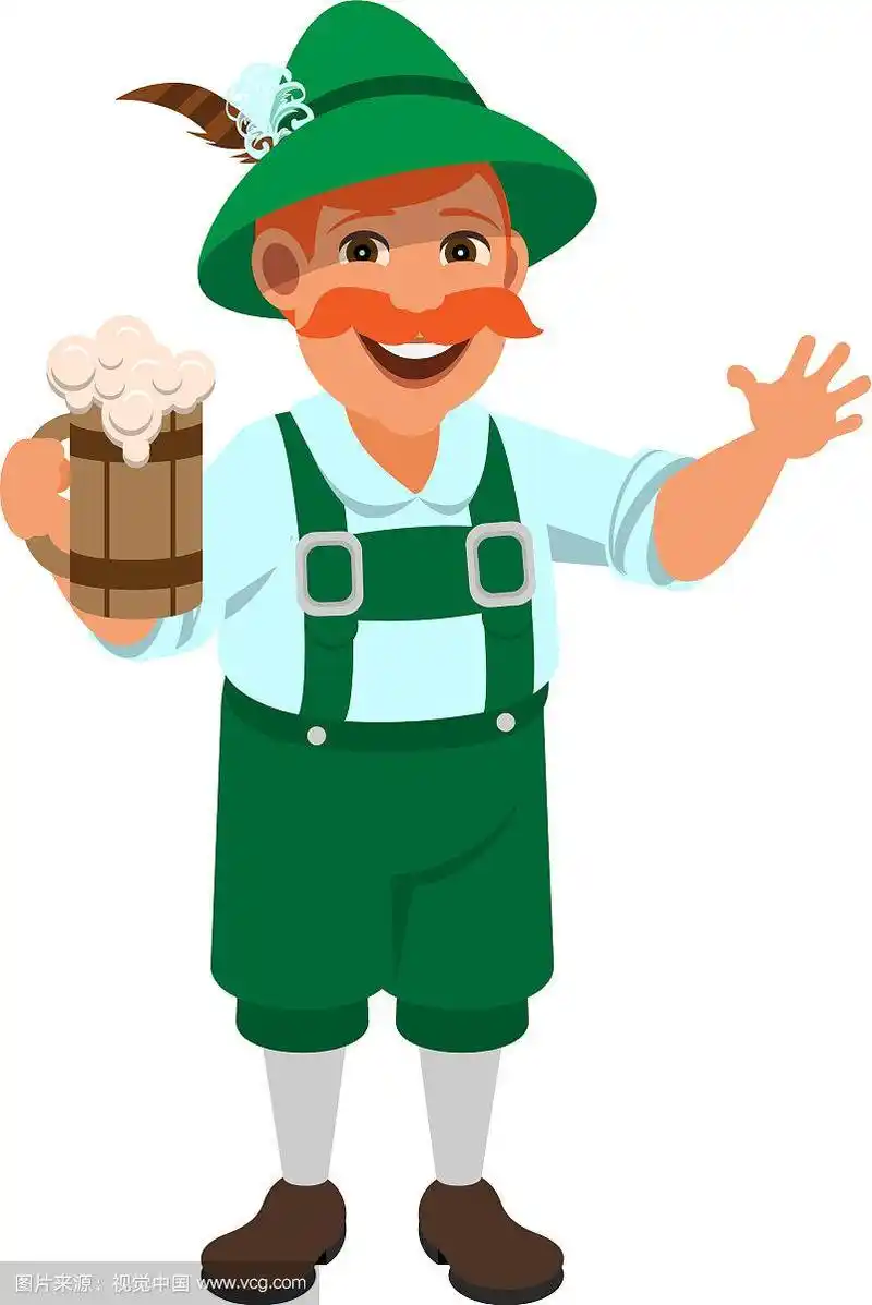 德国人穿着民族复古衣服