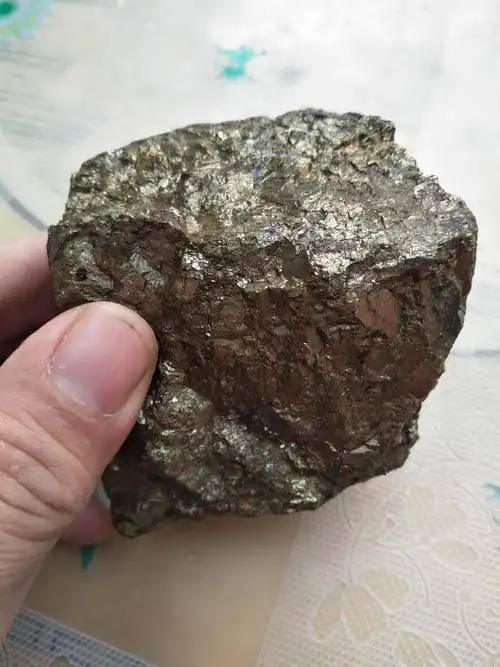 纯黄铁矿石原石标本一块,纯度特