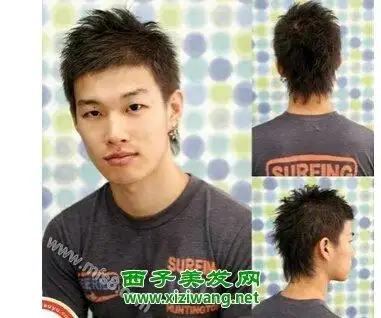 男生短毛刺发型图片