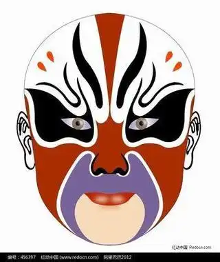 晋剧脸谱儿童简笔画