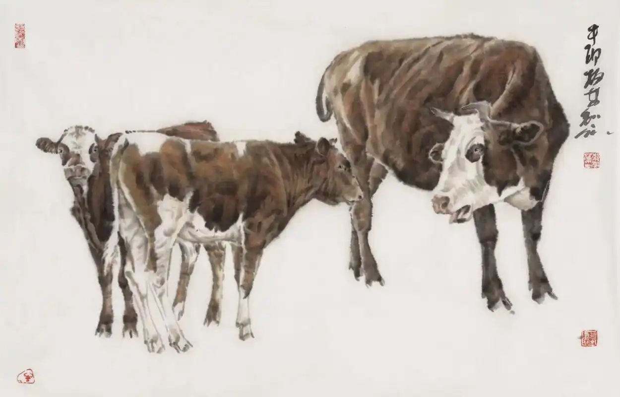 书画收藏 #水墨写意 #郑柏林老师画牛#让喜欢的事成为生活 - 抖音