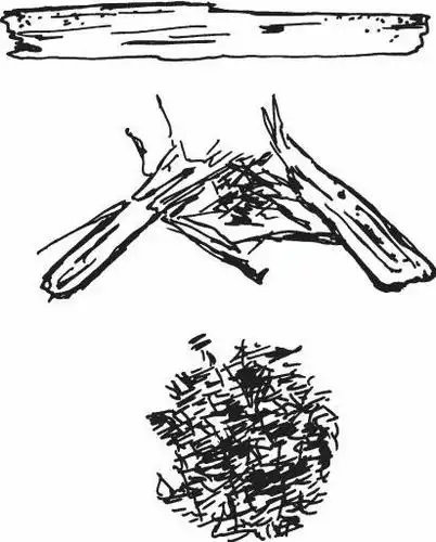 将树皮变为碎片