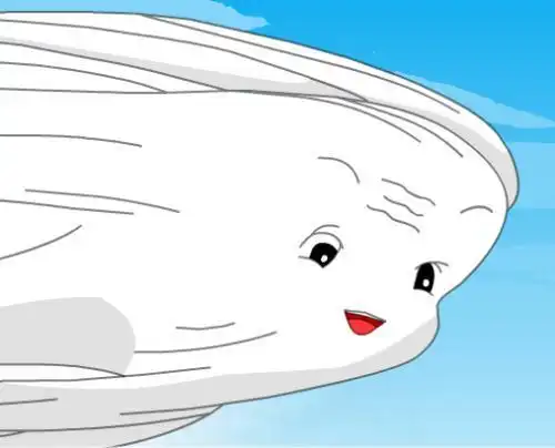 风娃娃吹小船简笔画